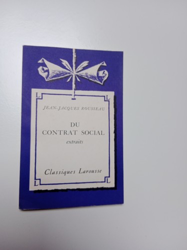 Contrat social extraits - du,