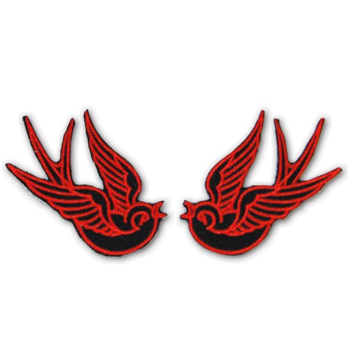 écussons patch hirondelles - écussons,