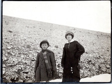 France, Top of the Suction Cup, Family Portrait, 1914 Vintage Silver Print.