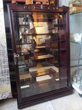 Vitrine à Netsuke en bois de palissandre | Meuble d’exposition miniature - CHINE