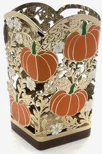 Bath & Body Works Pumpkin & Daisy Gold Hand Soap Sleeve Holder for Autumn Fall