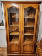 Bibliothèque vitrine bois