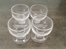 Crystal de sevres 4 digestive glasses model chambord 1950s