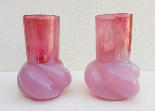 Paire vases quadrilobés en - de,