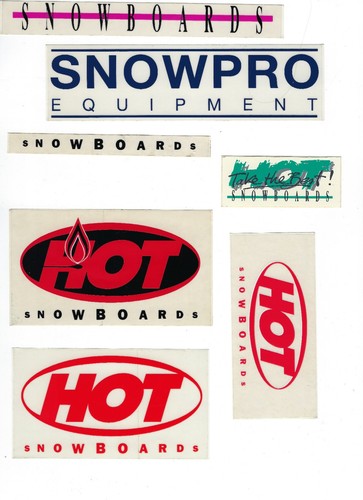 Vintage snowboard stickers lot - stickers,