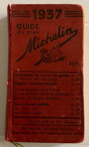 Guide michelin 1937 état - guide,