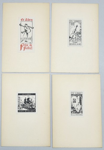 Exlibris anton pieck - exlibris, pays-bas