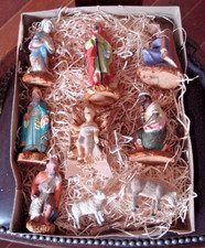 Lot de 10 santons anciens