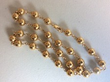 Plaqué Or Collier 28 perles