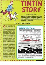 TINTIN STORY & Doc Alone 3 Pages & VOL 714 FOR SYDNEY