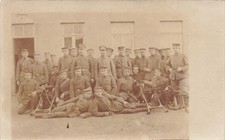 Carte-Photo 1.WK Photo de Groupe Allemand Soldats Mgabteilung Avec MG-08 Lafette