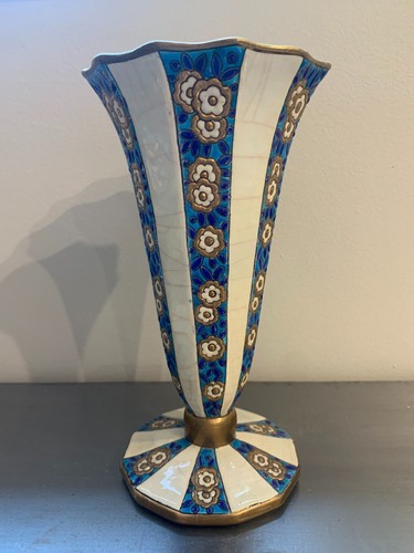 Vase art déco faïence et - déco,