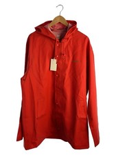 VETEMENTS Other Coat -- Polyester Red Plain WSS18JA32 Some Peel On Back Used