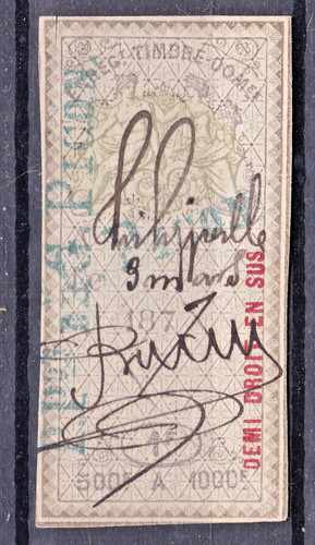 Timbre france fiscal 1874 - timbre,