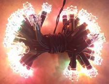 Guirlande Électrique Lumineuse Noël Ancienne 50 Lampes couleur clignotante 32