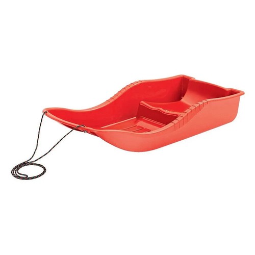 Luge neige plastique rouge - luge,