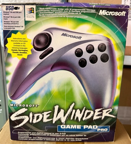 Microsoft sidewinder game pad - game,