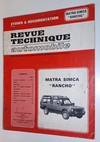 Revue technique automobile - technique,