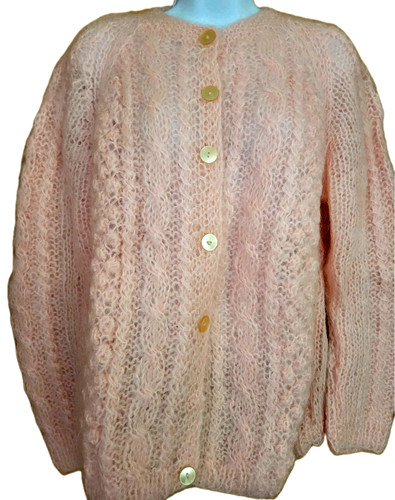 Vtg brent pink - brent, mohair