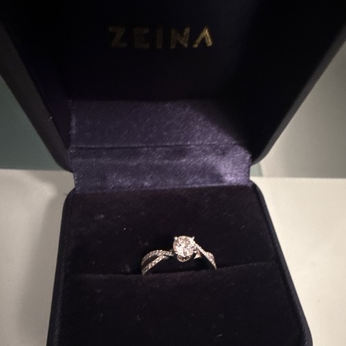 Zeina bague sertie solitaire - zeina,