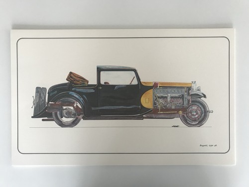 Bugatti lithographie - bugatti,