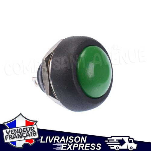 Interrupteur vert rond - vert,