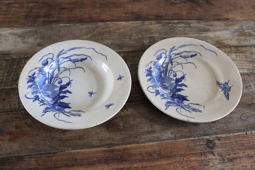 Lot assiette plate - +, creuse