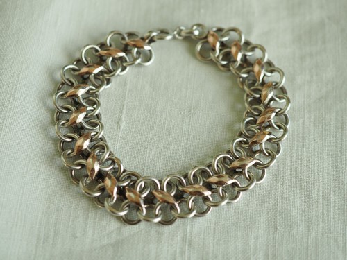Bracelet ancien argent massif - argent,