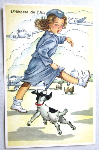 Vintage postcard artist - vintage,