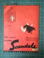 535 ANTIQUE 1950 ADVERTISEMENT Scandal Bird Cage Sheath - Zenith Watch - Lejaby