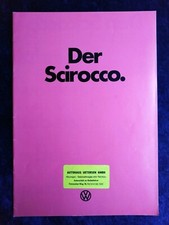 VW Scirocco 1, brochure 3.1974 models: Scirocco L, S, LS, TS