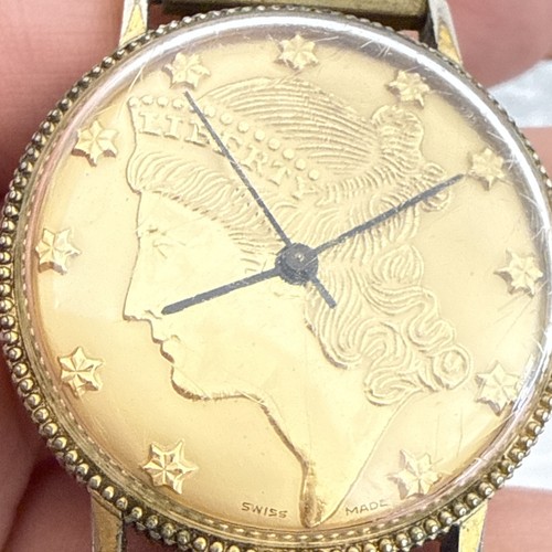 Montre bracelet liberty coin - montre,