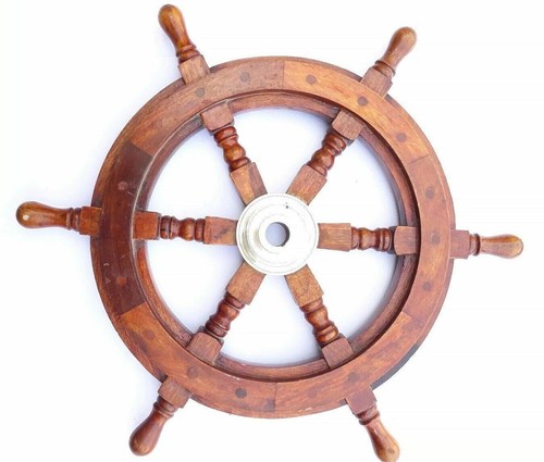 Roue bateau bois de 18 - roue,