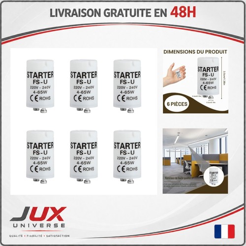 Starters néon universels - 6,