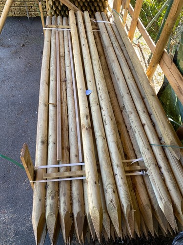 Poteaux bois pin - en,
