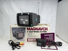 Magnavox 5” Color Portable Television RD0510 C103 Vintage 1996