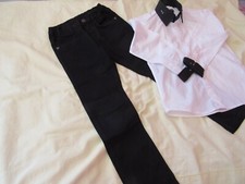 LOT de CHEMISE & PANTALON CEREMONIE 7-8 ans OCCASION BON ETAT