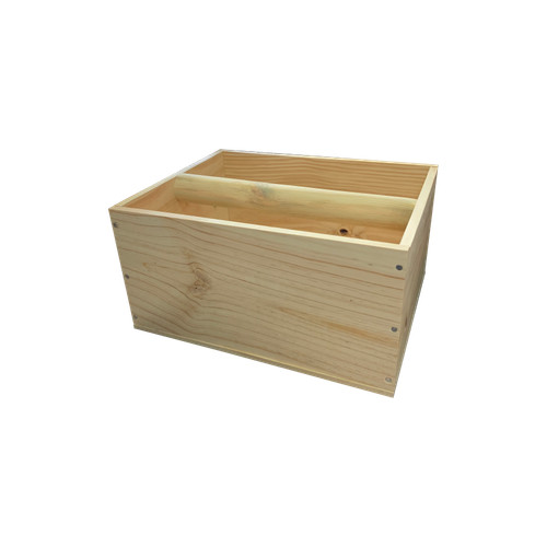 Caisse bois rangement avec - bois,