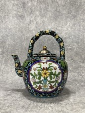 Théière en émail cloisonné