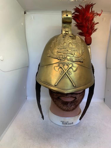 Ancien casque pompier - casque, de