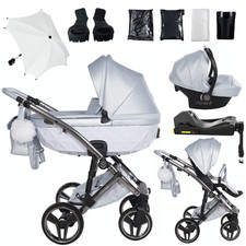 JUNAMA DIAMOND CANDY PREMIUM 2en1 3en1 4en1 POUSSETTE BÉBÉ SIÈGE AUTO ISOFIX