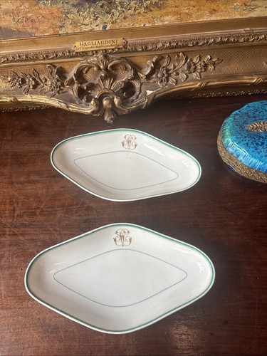 Ancienne paire plats ravier - plats,