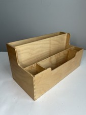 Vintage IKEA 1999 Birch Plywood Desk Organizer Storage 400.373.32 Made In Poland