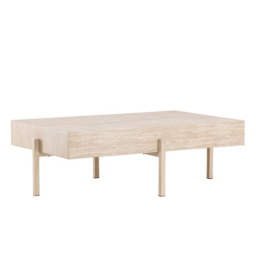 Table basse effet travertin - basse,
