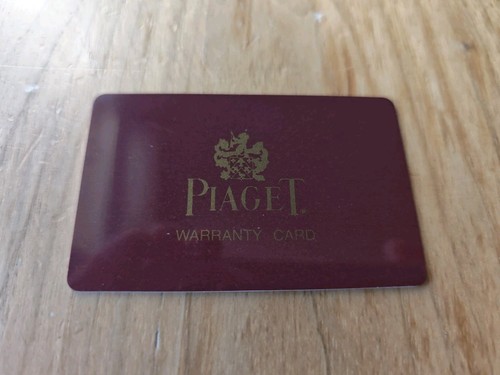 Piaget international guarantee - piaget,