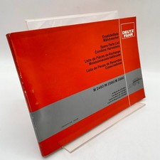 Deutz Fahr Moissonneuse Batteuse M2480 M2580 M2680 Liste Pièces Détachées