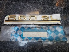 Mercedes 560SL Emblem Trunk Insignia R107 1078171415 GOLD nos trunk badge OEM