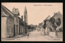 Old postcard Cloyes, Rue St-Georges 