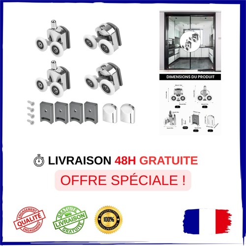Lot roulettes porte - lot, de