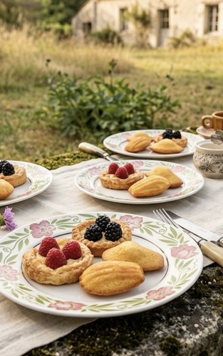 Petites assiettes fleurs - assiettes,,